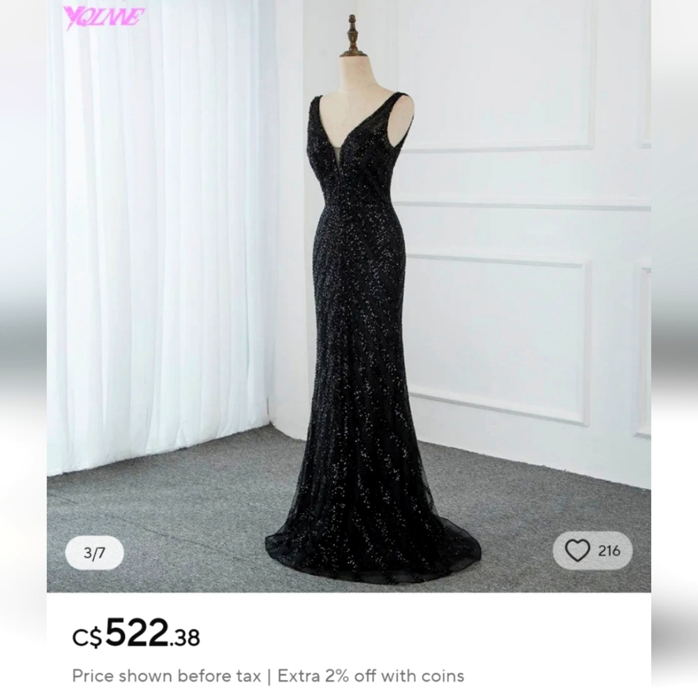Classy and Elegant Red Carpet Graduation, Wedding,Bridesmaid, Party Dress
